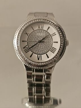 GUESS Silver Crystal Dial Women's Watch